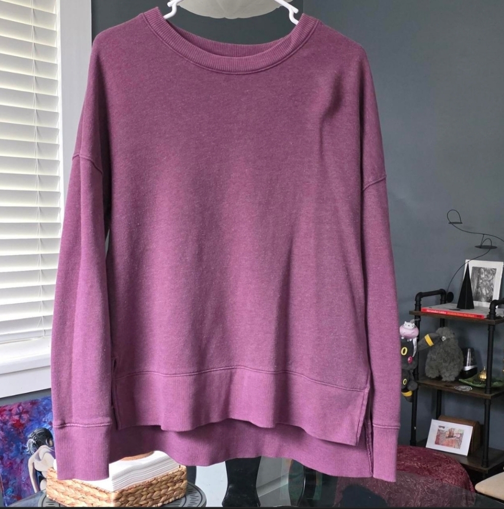 Time and Tru Maroon Knit Top
